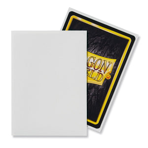 Dragon Shield: Standard 100ct Sleeves - White (Matte)